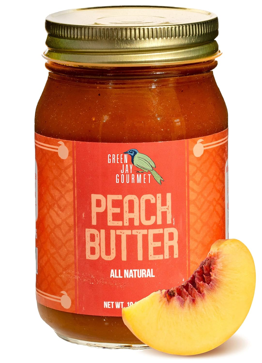 Green Jay Gourmet Peach Butter – All-Natural, Gluten-Free Fruit Spread – Peach Spread with Peaches & Spices – Gourmet Fruit Butter – No Corn Syrup,…